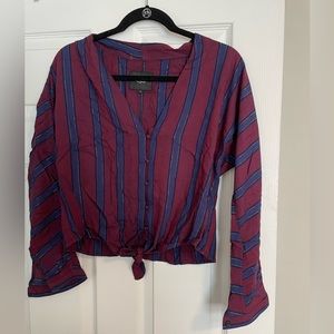 Mid Sleeve Size Small Striped Rails Shirt
